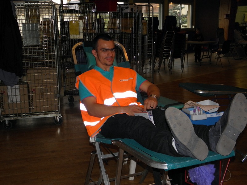 collecte de sang. Avril 2014